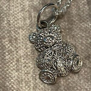 Little Silver Bear Necklace